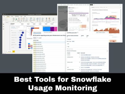 Best Tools for Snowflake Usage Monitoring