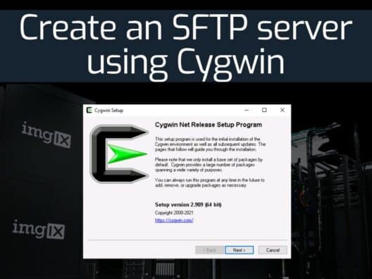 Create an SFTP server using Cygwin