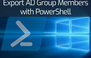 Export AD Group Members with PowerShell