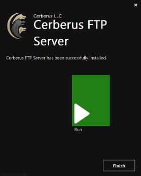 Run Cerberus FTP Server