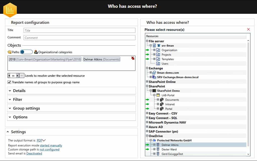SolarWinds Access Rights Manager Access Report