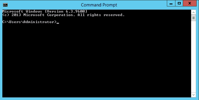 command prompt window