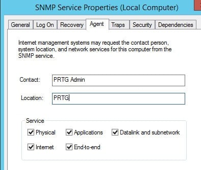 snmp service agent