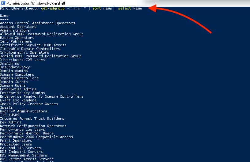 Find the Active Directory Group Name
