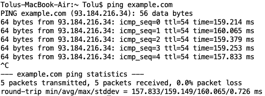 ping example