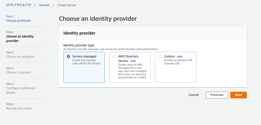 select identity provider